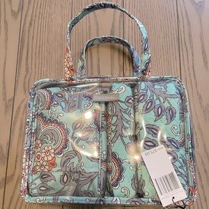 New Vera Bradley 4 Piece Cosmetic Organizer Fan Flowers